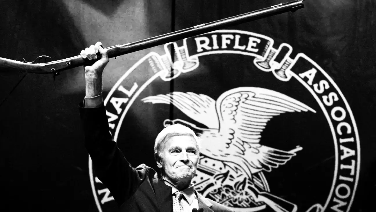 Charleton Heston with musket